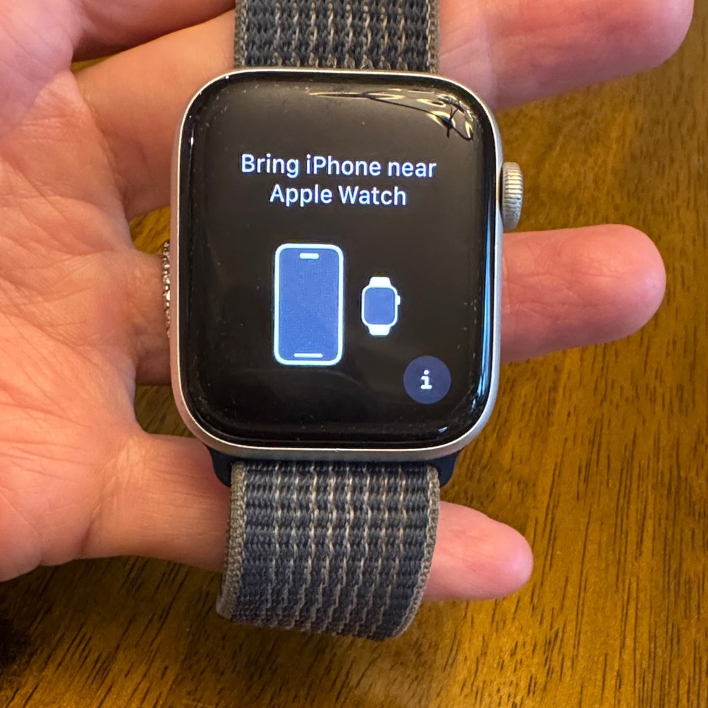 Apple Smartwatch - Silver with Blue Band